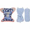 Pop-in AIO bamboo reusable popper nappy Walrus