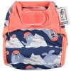 Pop-in all-in-two newborn bamboo aplix reusable nappy Walrus