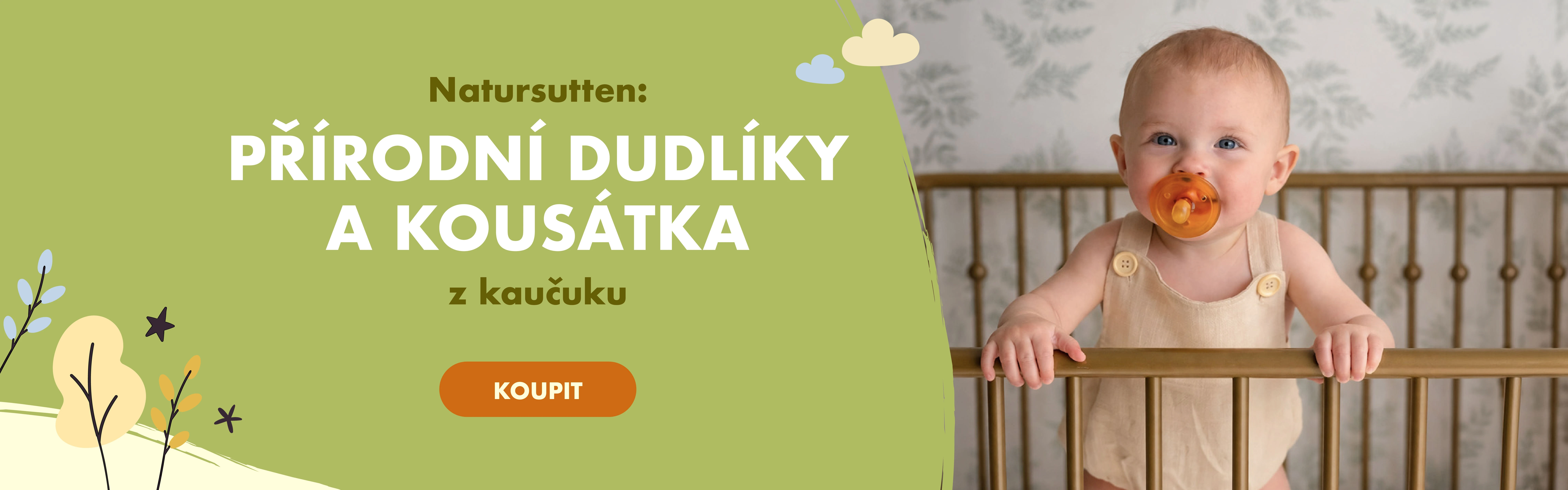 Natursutten kaučukové dudlíky