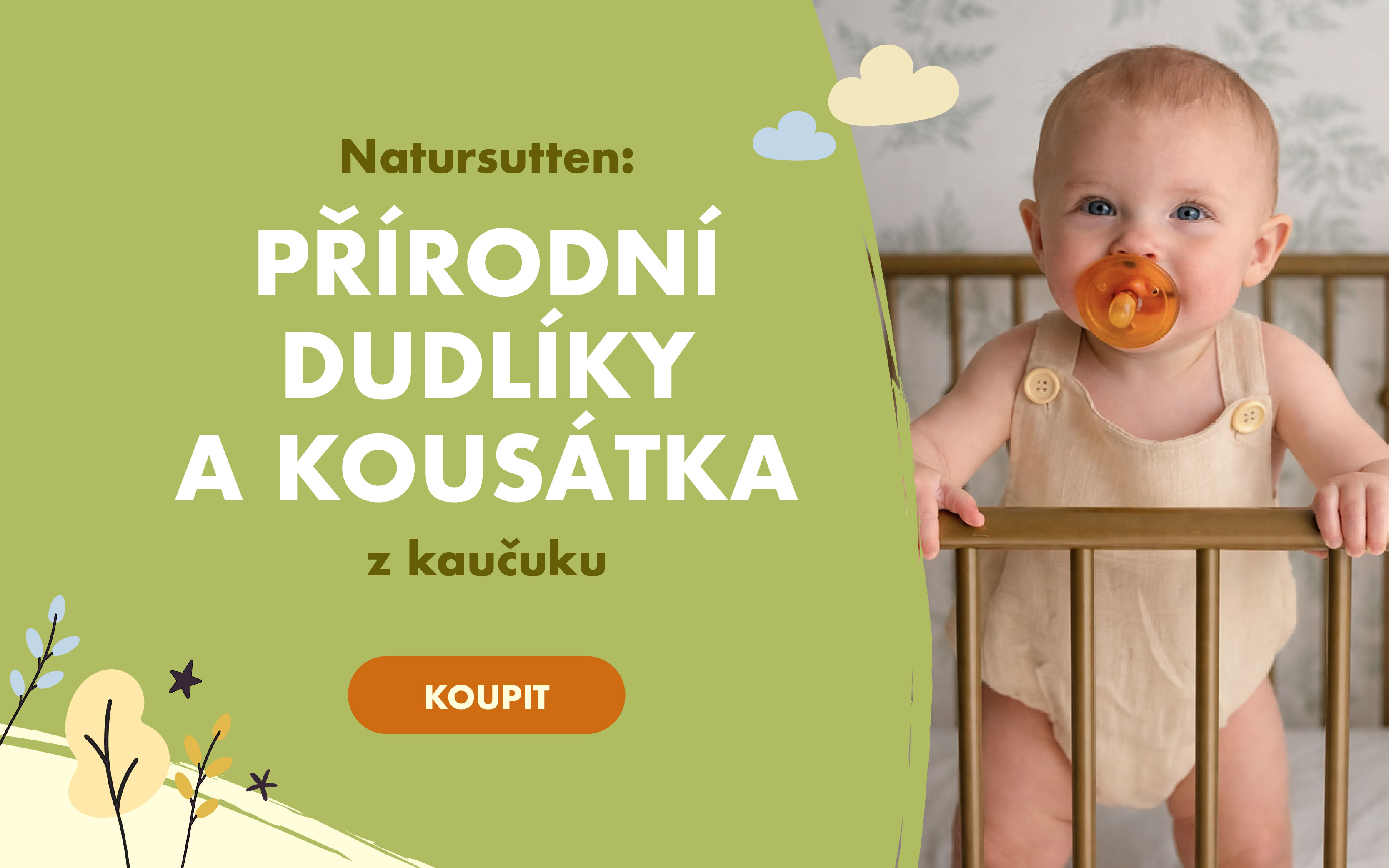 Natursutten kaučukové dudlíky