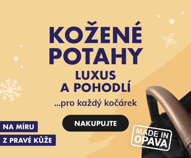 Kožené potahy na kočárek z pravé kůže