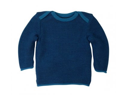 melange pullover blue