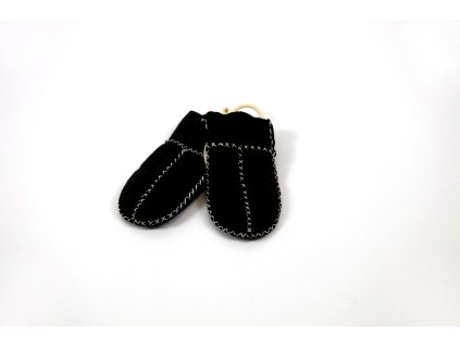 Rukavičky z ovčí vlny - Kaiser černé