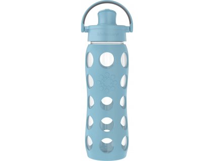 Skleněná láhev Lifefactory 650 ml ACTIV uzávěr Denim