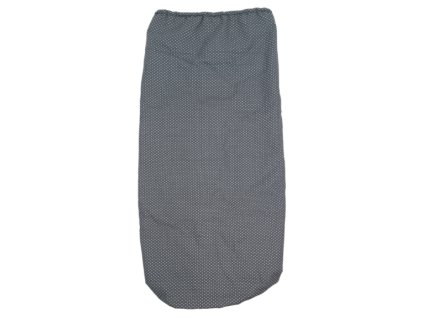 Nepadací deka na zip bavlněná Dark Grey Dots