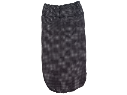 Nepadací deka na zip bavlněná letní - Black Dots