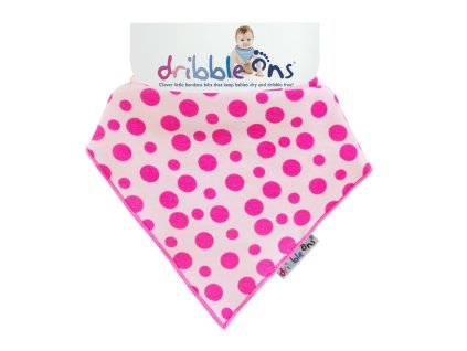 matata Dribble Ons Designer Pink Spots