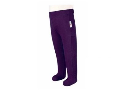 Manymonths merino punčochové legíny - Majestic Plum