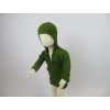 Manymonths kabátek na zip s kapucí Garden Moss Green