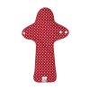 Noční/poporodní látková vložka z biobavlny Maxi plus - Red Dots 1 ks