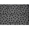 Podložka do kočárku univerzální z biobavlny - Grey Hearts