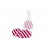 Odličovací tamponky z biobavlny - Red Stripes 10 ks