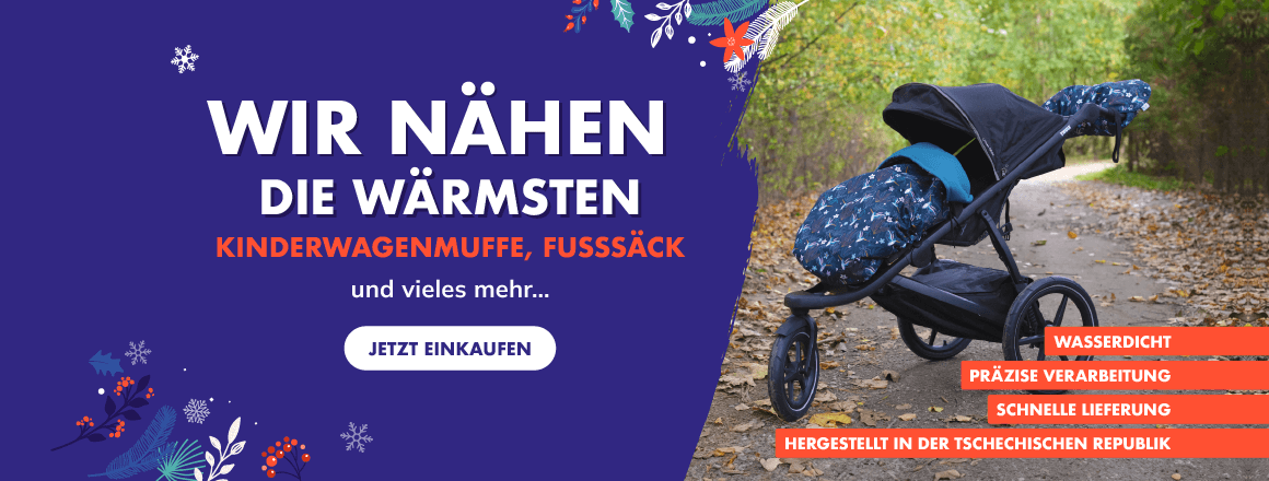 Wir nähen warme Fußsäcke und Muffe