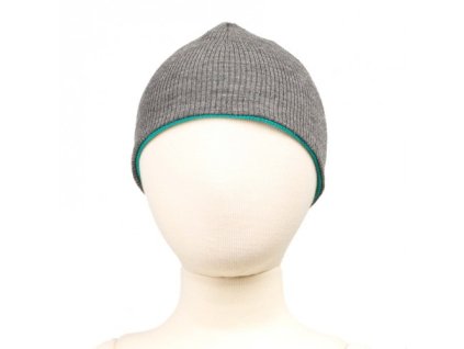 Manymonths oboustran. čepice merino Silver Grey (šedá)
