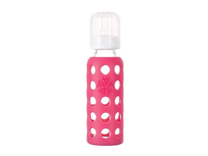 Skleněná láhev Lifefactory 250 ml kojenecká Raspberry