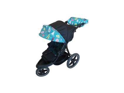 Prodloužení stříšky proti slunci a větru na kočárek Hauck