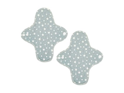 Denní látkové vložky z biobavlny Midi - Cloud Stars 2 ks