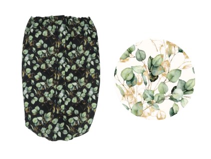 Nepadací deka na zip nepromokavá jaro/podzim - White Eucalyptus