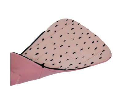 Podložka do kočárku univerzální z biobavlny - Pink Drops