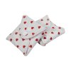 Denní látkové vložky z biobavlny Midi - White Hearts 2 ks