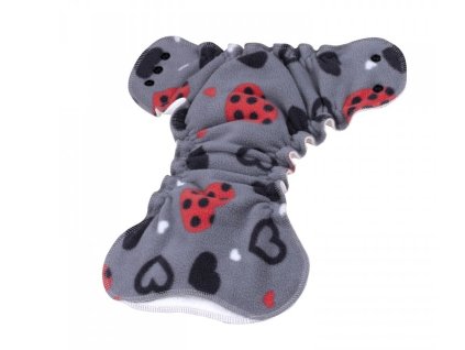 bum hugger popper red hearts