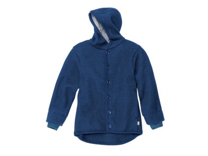 Disana kabátek merino s náplety navy