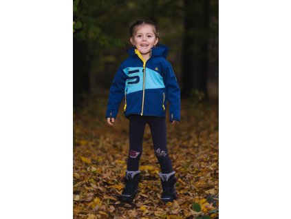 ELKA softshellová bunda - sea blue