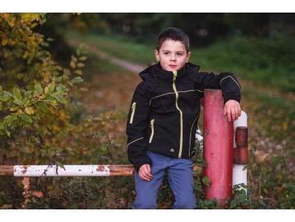 ELKA softshellová bunda - černá