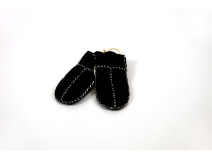 11334 rukavicky z ovci vlny kaiser cerne