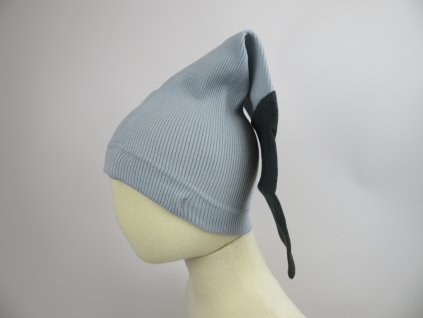 Manymonths Beanie čepice merino Bright Silver