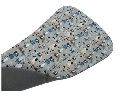Podložka do kočárku univerzální - Dogs on Grey