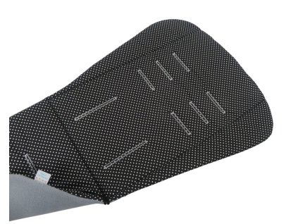 Podložka do kočárku prodloužená - Black Dots