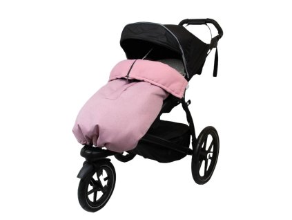 Nepadací deka na zip nepromokavá jaro/podzim - Pink Powder softshell