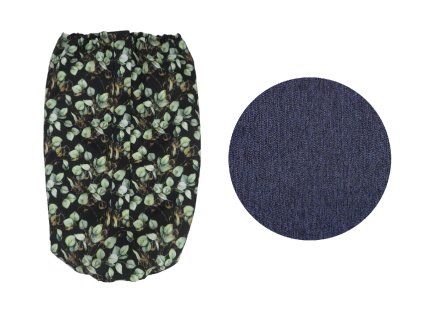 Nepadací deka na zip nepromokavá jaro/podzim - Dark Jeans softshell