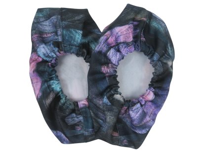 Návleky na botičky - Purple Feathers