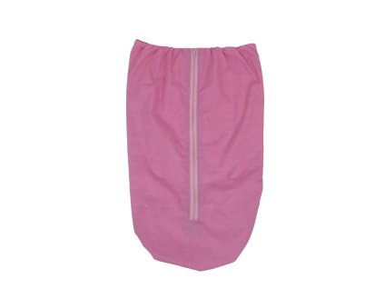 Nepadací deka na zip bavlněná letní - Candy Pink