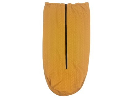 Nem csúszó átmeneti takaró copfokkal - Mustard (variant Oldalsó cipzárral)