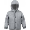 Disana kabátek merino s náplety grey
