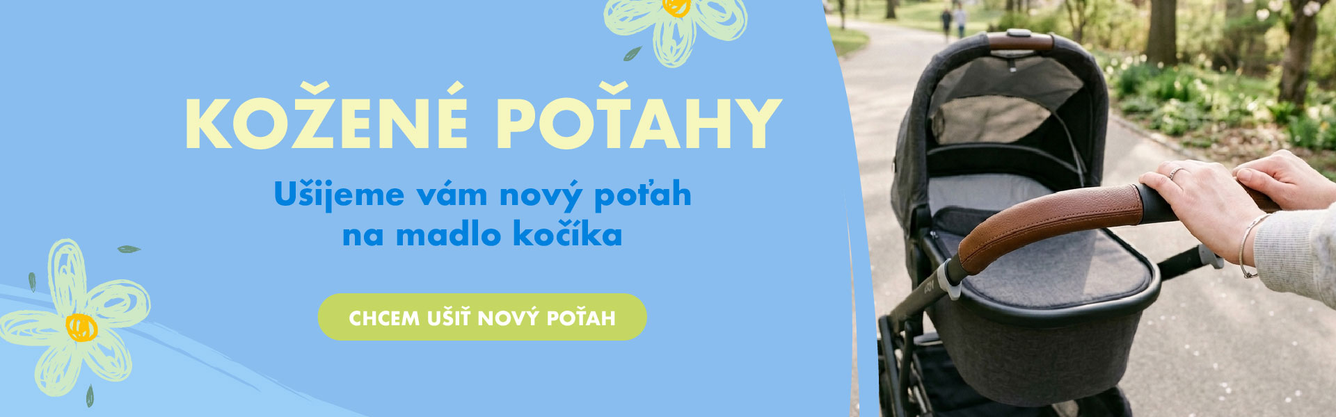 Kožené poťahy na kočíky