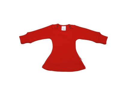 Manymonths merino šaty Poppy Red
