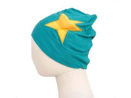 MM ECO 16 čepice hvězda biobavlna Ocean Wave