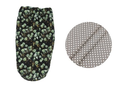 Nepadací deka na zip z biobavlny jaro/podzim - Brown Dots