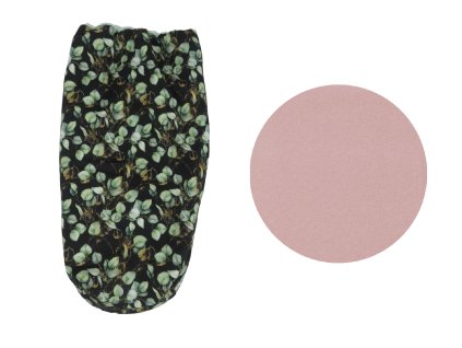 Nepadací deka na zip z biobavlny jaro/podzim - Powder Pink