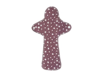 Noční/poporodní látková vložka z biobavlny Maxi plus - Beige Stars 1 ks