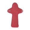 Noční/poporodní látková vložka z biobavlny Maxi plus - Red Dots 1 ks
