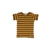 Manymonths ECO Kid triko s krátkým rukávem - Cinnamon Stripe