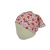 Dětský šátek na hlavu z BIObavlny - Red Flowers