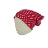 Dětský šátek na hlavu z BIObavlny - Red Dots