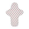 Noční/poporodní látková vložka z biobavlny Maxi - White Hearts 1 ks