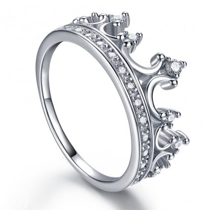 Dámský stříbrný prsten CROWN 1